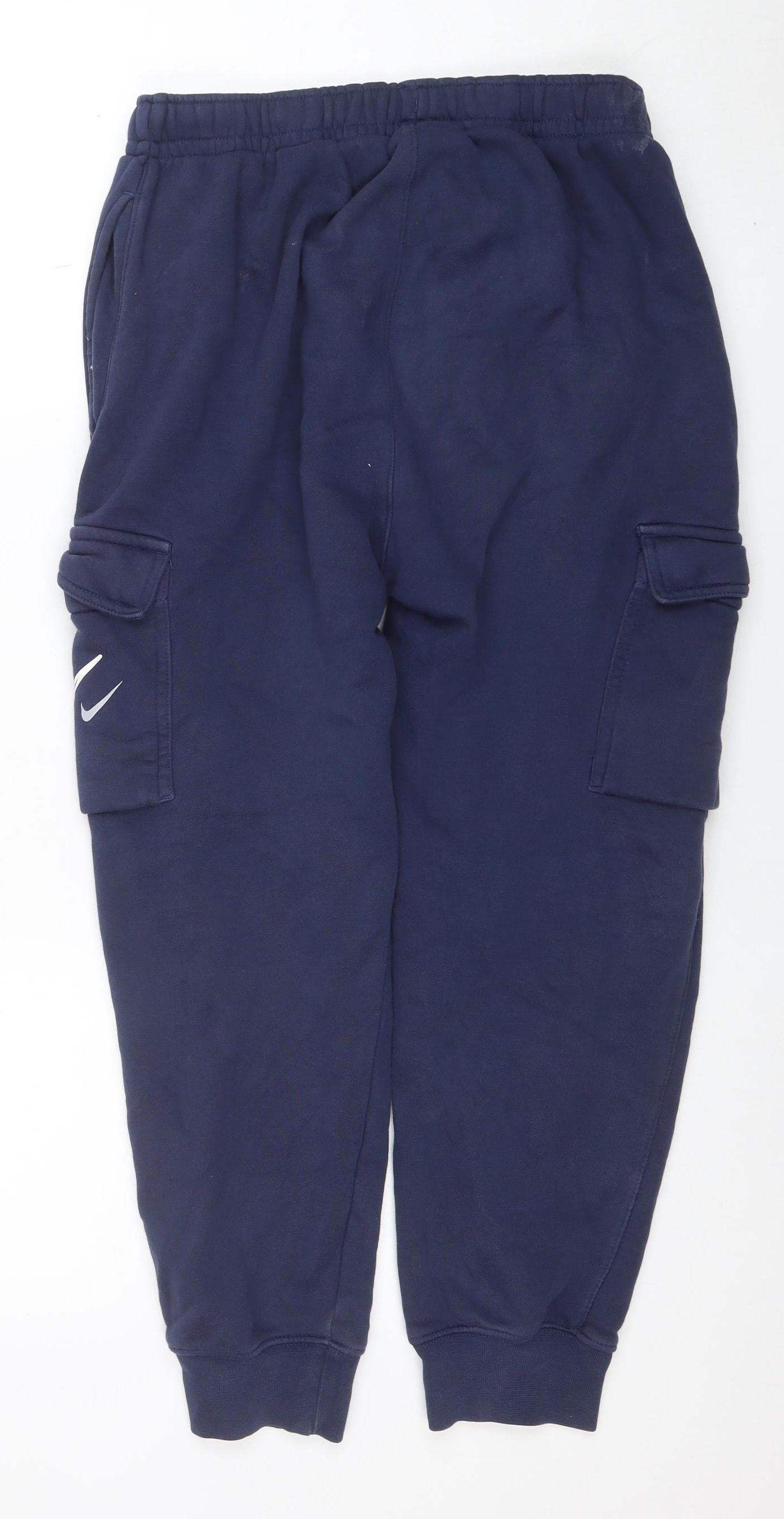 Nike Men's Blue Fleece Jogger Sweatpants S Regular Fit
