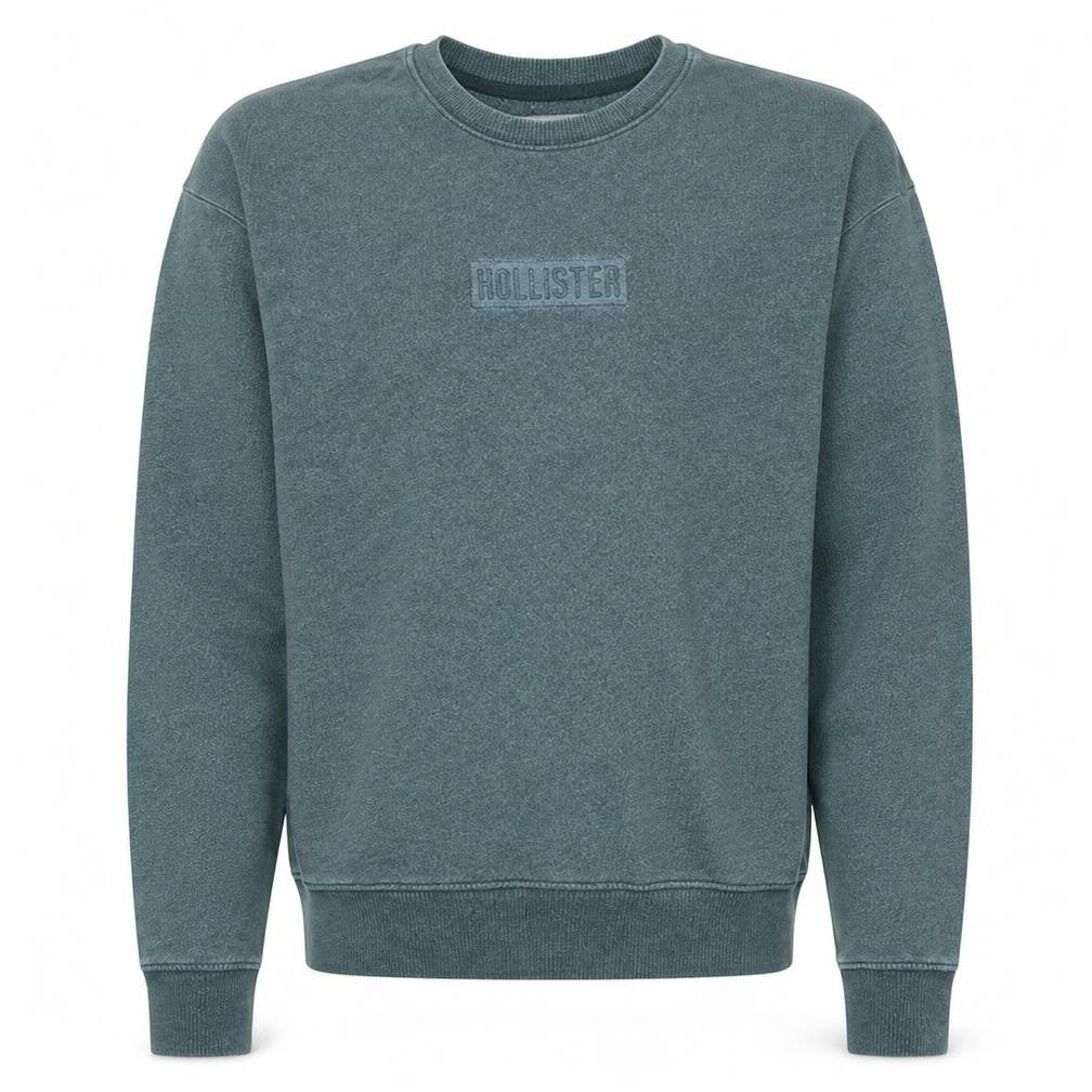 Hollister Men’s Green Logo Pullover Sweatshirt XS