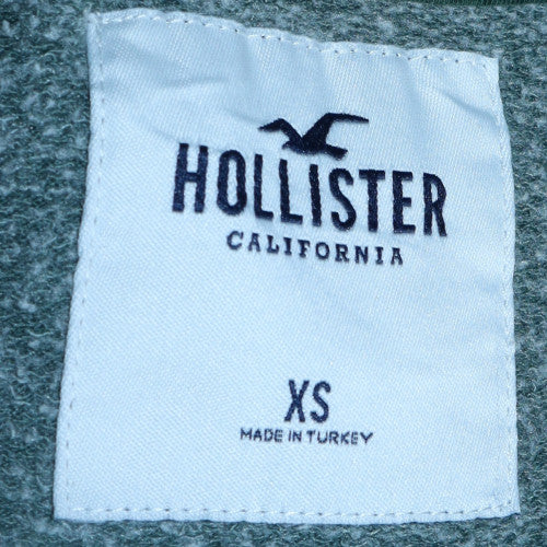 Hollister Men’s Green Logo Pullover Sweatshirt XS