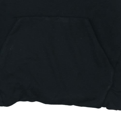 Nike Men's Black Dri-Fit Pullover Hoodie L Sports Logo Sweatshirt