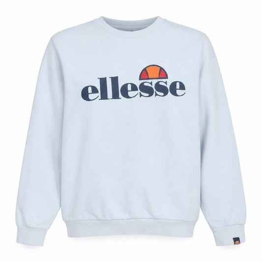 Ellesse Womens White Cotton Blend Crew Neck Sweatshirt Size M