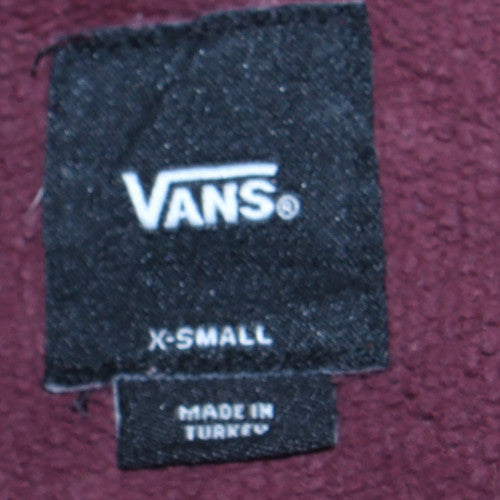 Vans Men Purple Pullover Hoodie XS Classic Logo Fleece