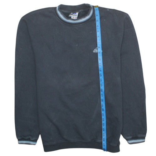 Adidas Men's Black Small Pullover Sweatshirt Vintage Crew Neck