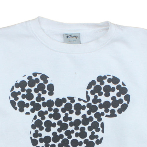 Disney Primark Women White Mickey Mouse Sweatshirt Size S 10/12