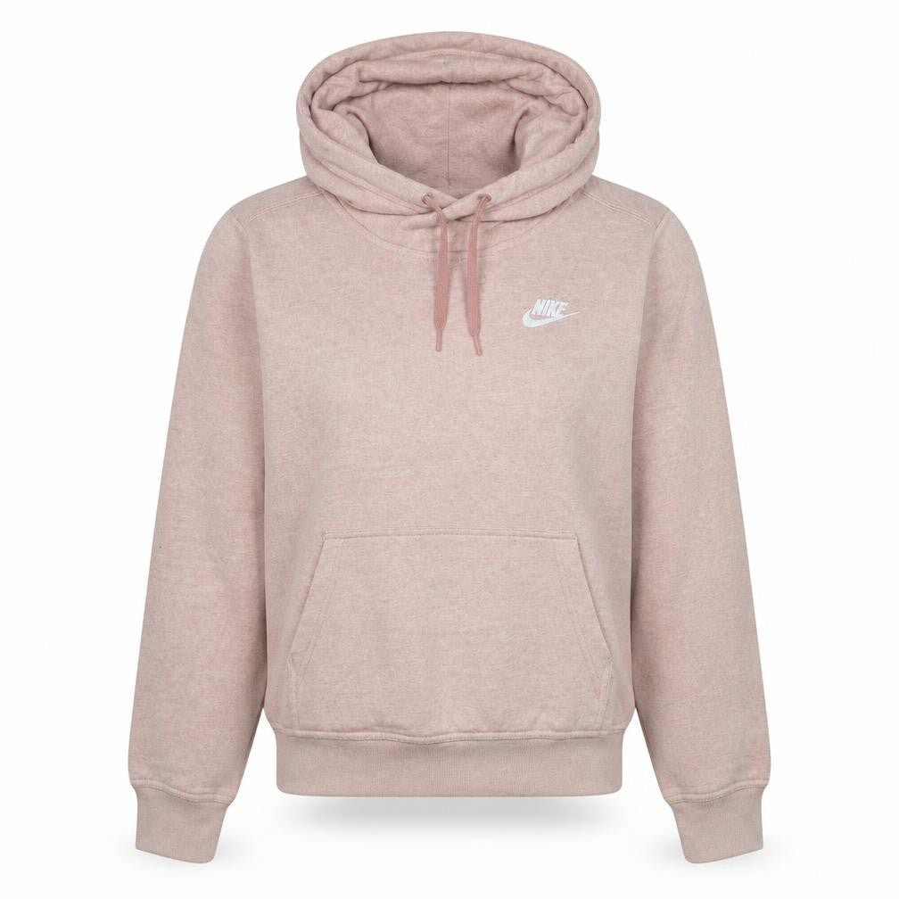 Nike Womens Pink Pullover Hoodie Size S Cotton Blend Casual Sweatshirt