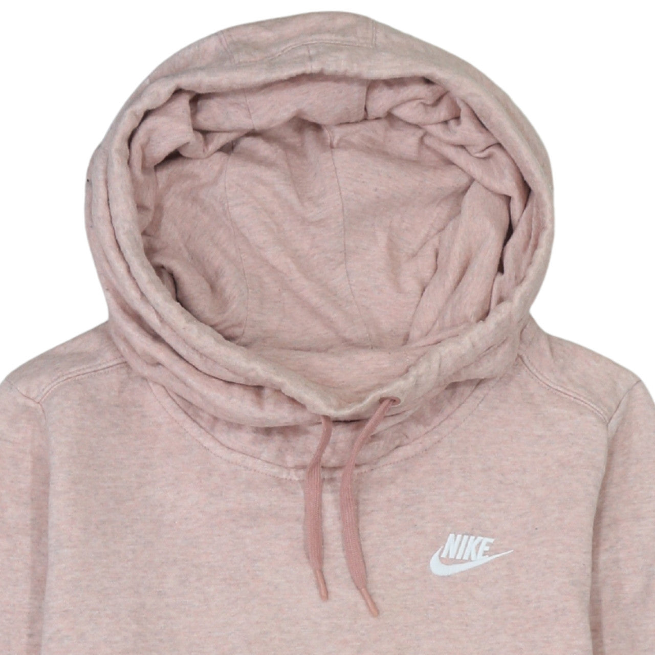 Nike Womens Pink Pullover Hoodie Size S Cotton Blend Casual Sweatshirt
