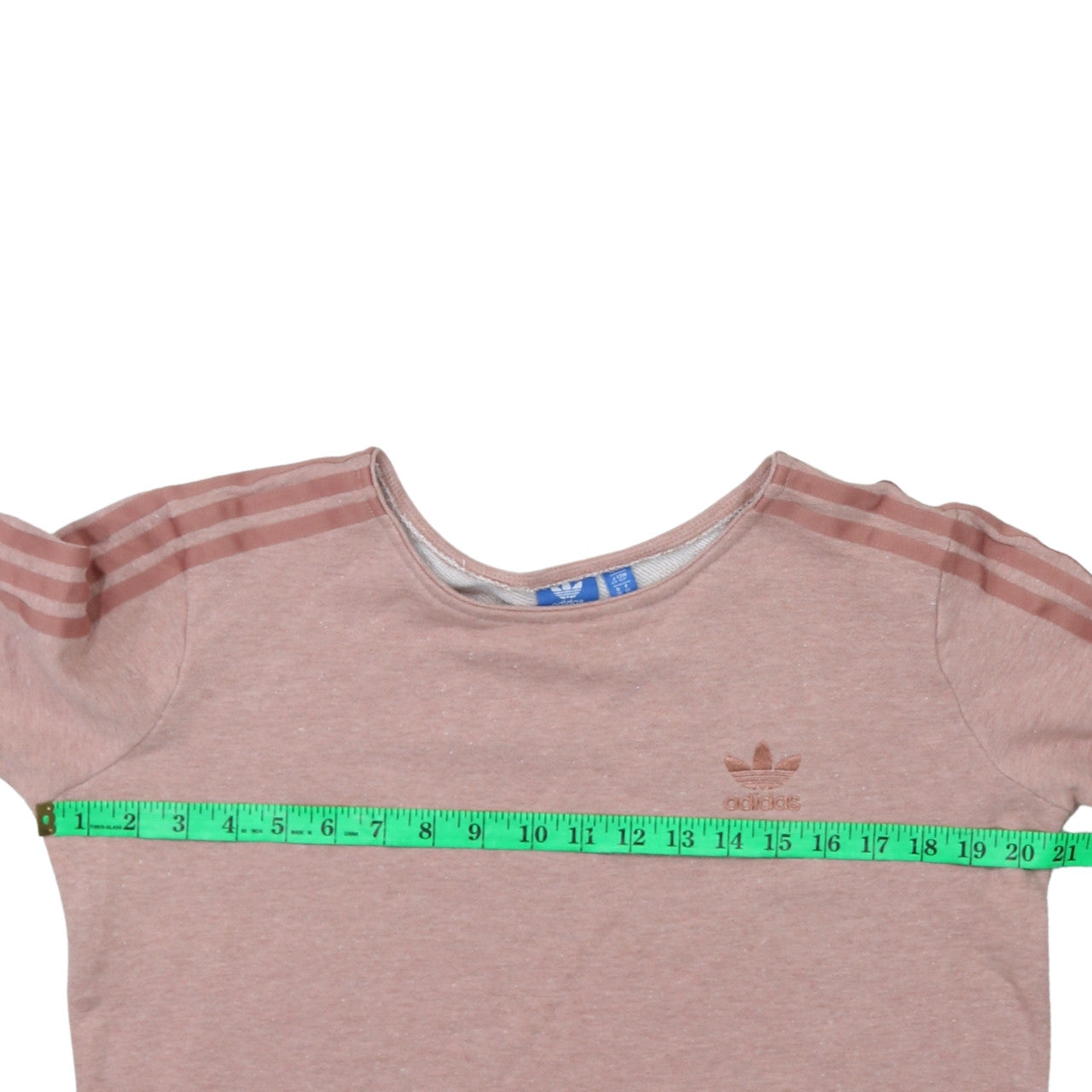 Adidas Women Pink Crew Neck Long Sleeve Pullover Sweatshirt Size 10