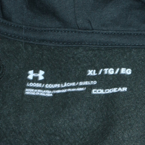 Under Armour Men's Black XL Pullover Hoodie with Logo Print
