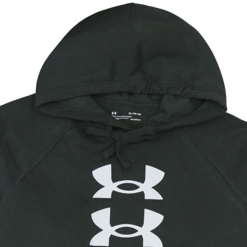 Under Armour Men's Black XL Pullover Hoodie with Logo Print