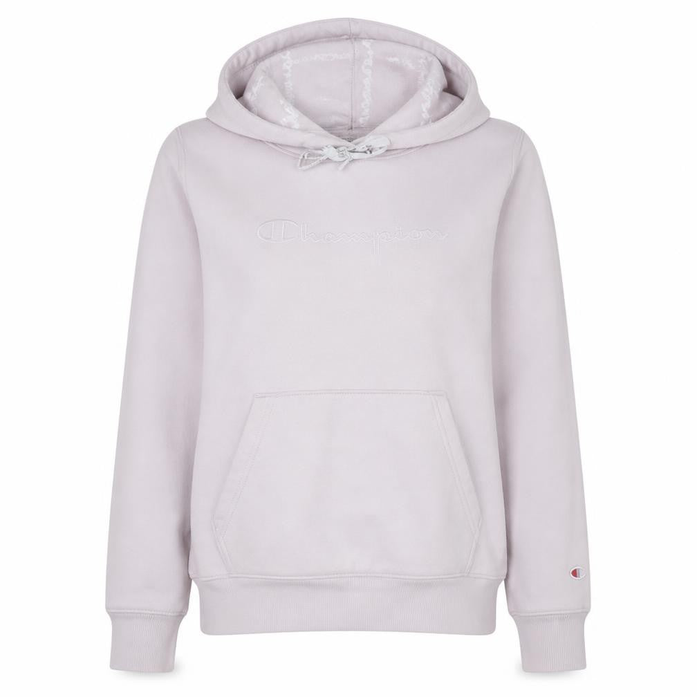 Champion Women's Pink Pullover Hoodie Medium Cotton Blend Casual Sweatshirt
