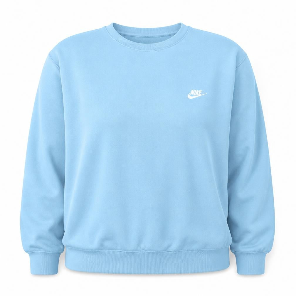 Nike Women’s Blue Crew Neck Pullover Sweatshirt XXL Cotton Blend