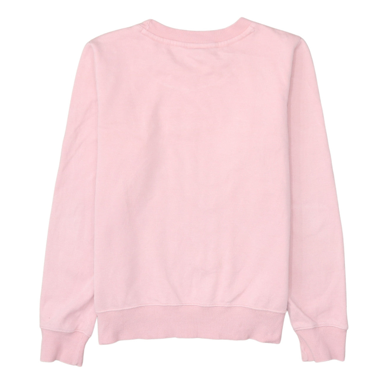 Champion Womens Pink Pullover Sweatshirt Medium Crew Neck Logo Cotton Blend