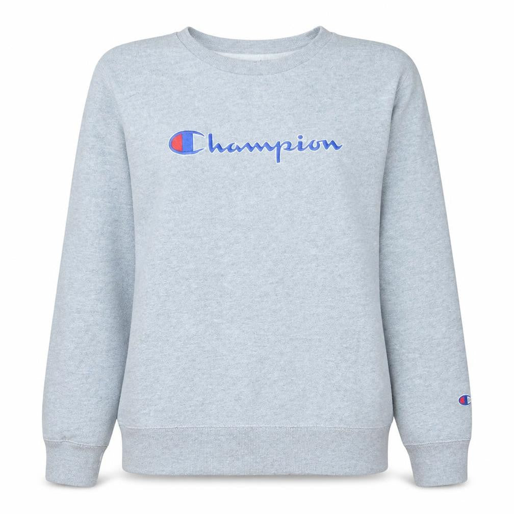 Champion Womens Grey Pullover Sweatshirt 2XL Cotton Blend Logo