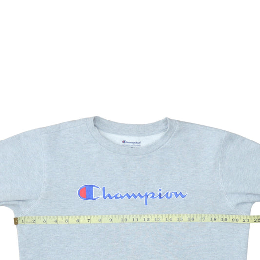 Champion Womens Grey Pullover Sweatshirt 2XL Cotton Blend Logo