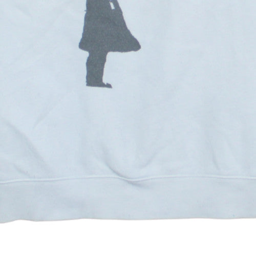 Russell Women’s White Pullover Sweatshirt S Balloon Girl Graphic