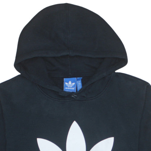 Adidas Mens Black Pullover Hoodie M Sports Fleece Sweatshirt