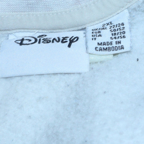 Disney Primark Women Grey 2XL Pullover Sweatshirt Lion King Simba Print
