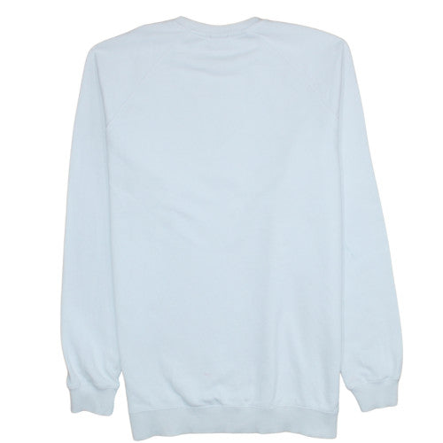 Napapijri Men's White Pullover Logo Sweatshirt Size S Relaxed Fit