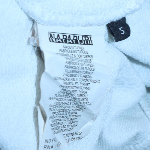 Napapijri Men's White Pullover Logo Sweatshirt Size S Relaxed Fit