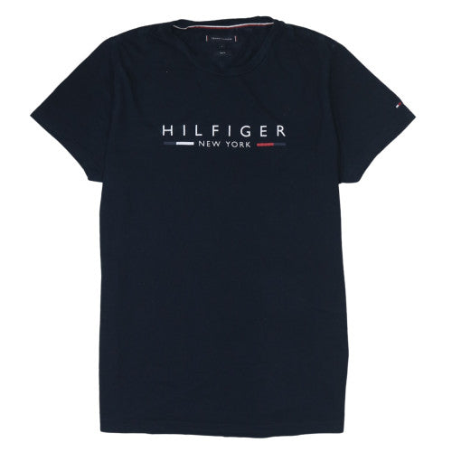 Tommy Hilfiger Men's Navy Blue Slim Fit Cotton T-Shirt L