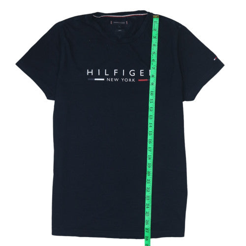 Tommy Hilfiger Men's Navy Blue Slim Fit Cotton T-Shirt L