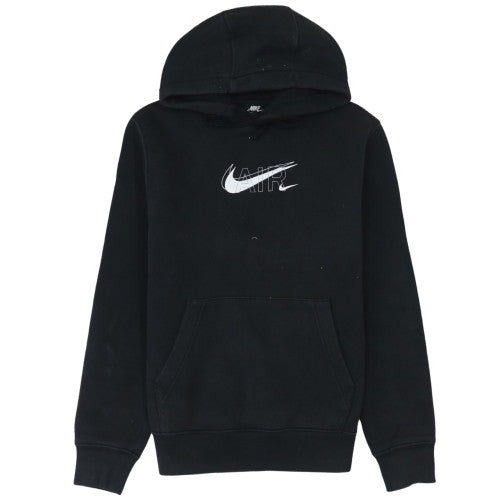 Nike Men's Black Small Pullover Hoodie with Logo Graphic Print