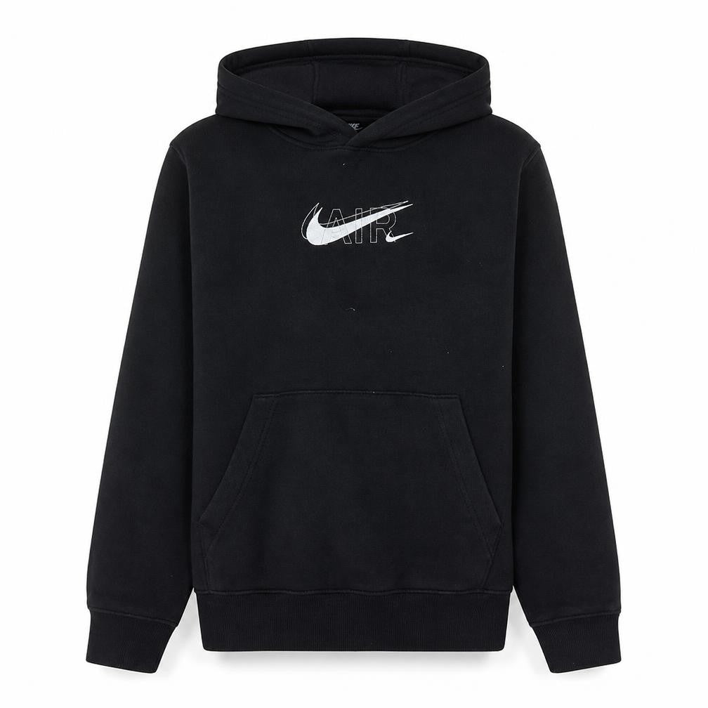 Nike Men's Black Small Pullover Hoodie with Logo Graphic Print