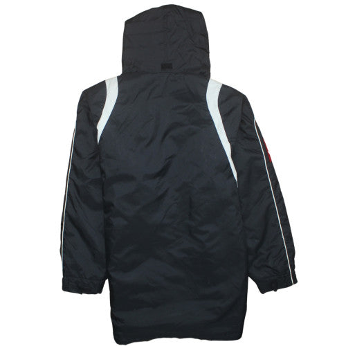 Lotto Men's Black Hooded Parka Jacket Size S Regular Fit