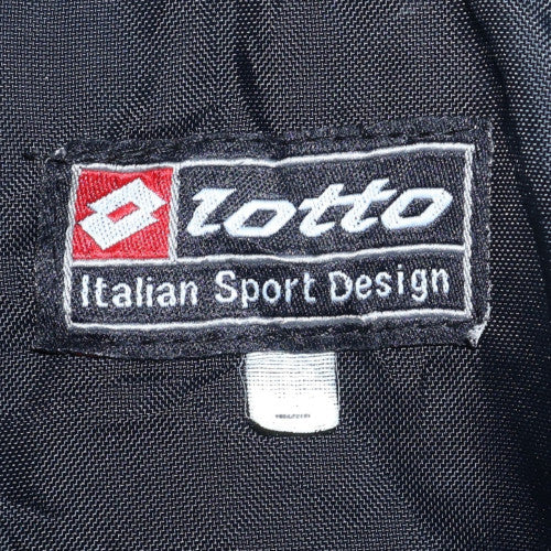 Lotto Men's Black Hooded Parka Jacket Size S Regular Fit