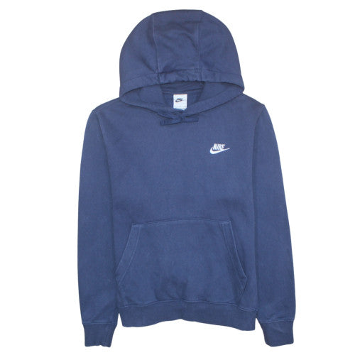 Nike Men’s Blue Pullover Hoodie S Regular Fit Fleece Sportswear