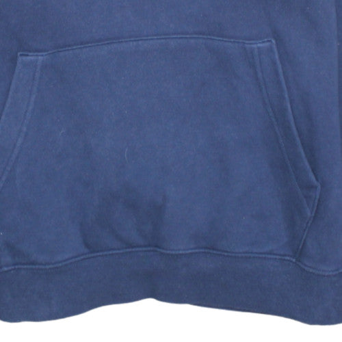Nike Men’s Blue Pullover Hoodie S Regular Fit Fleece Sportswear