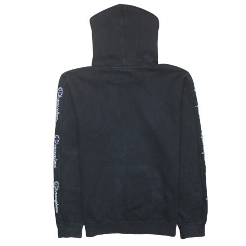 Champion Men's Black Medium Pullover Hoodie with Logo