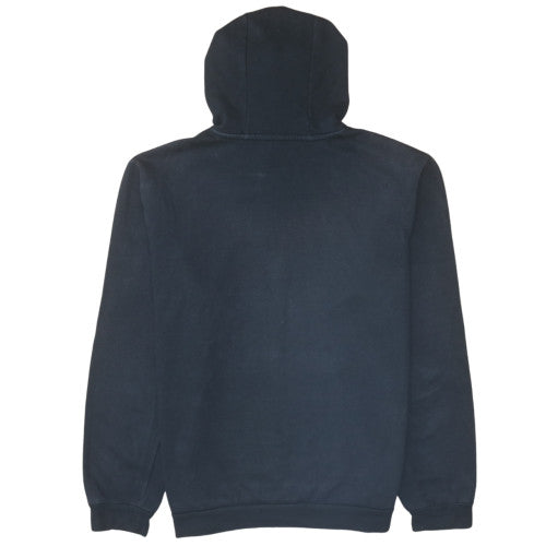 Adidas Mens Black Pullover Hoodie M Logo Fleece Sportswear