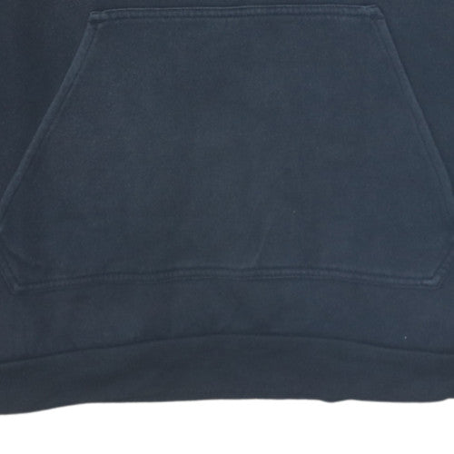 Adidas Mens Black Pullover Hoodie M Logo Fleece Sportswear