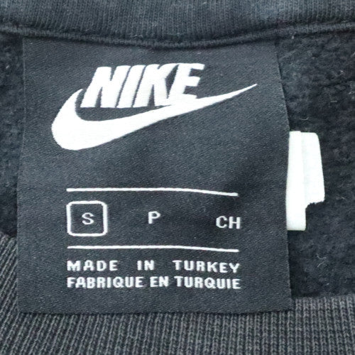 Nike Men's Black Small Pullover Air Logo Fleece Sweatshirt