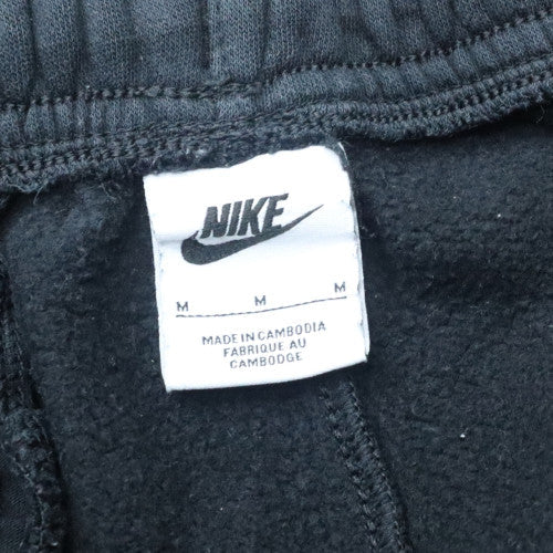 Nike Men's Black Fleece Sweatpants M Regular Fit Elastic Waist