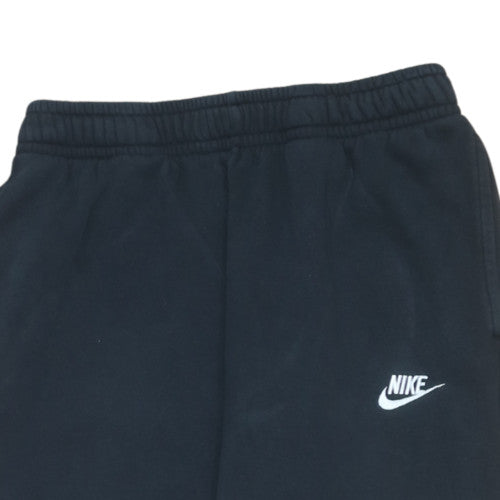 Nike Men's Black Fleece Sweatpants M Regular Fit Elastic Waist
