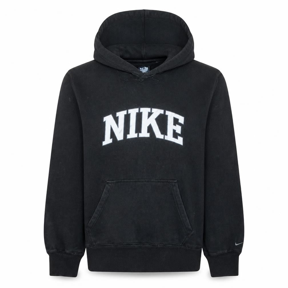 Nike Men's Black Pullover Hoodie L Logo Fleece Sweatshirt
