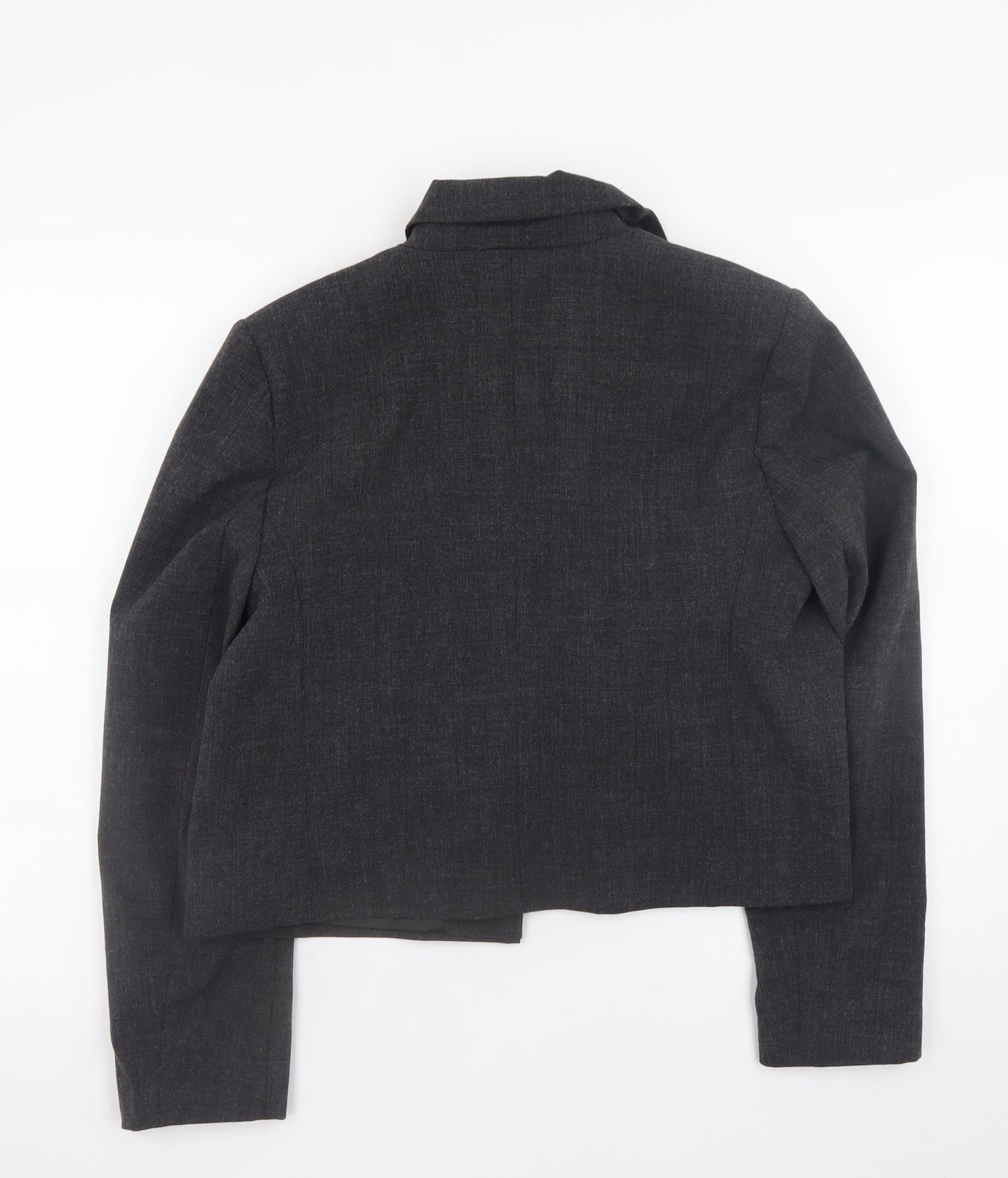 Primark Women’s Grey Tailored Short Blazer Jacket Size 12