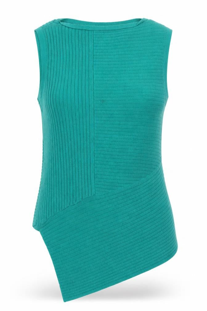 John Smedley Women's Green 100% Merino Wool Sleeveless Tank Top Size S