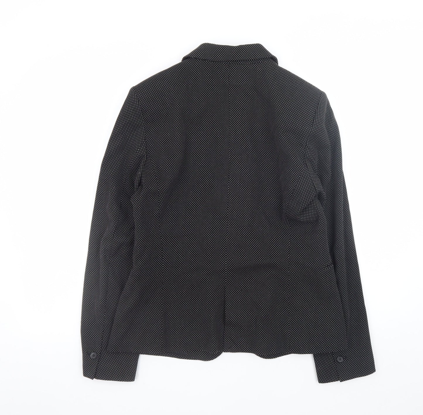 Zara Women Black Regular Fit Polyester Blazer Size 12
