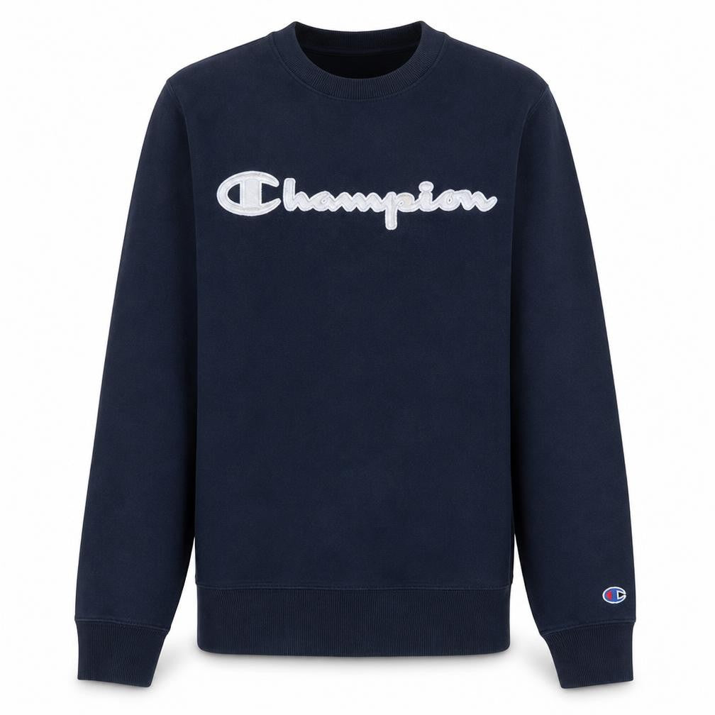 Champion Men's Blue Embroidered Logo Pullover Sweatshirt Size S