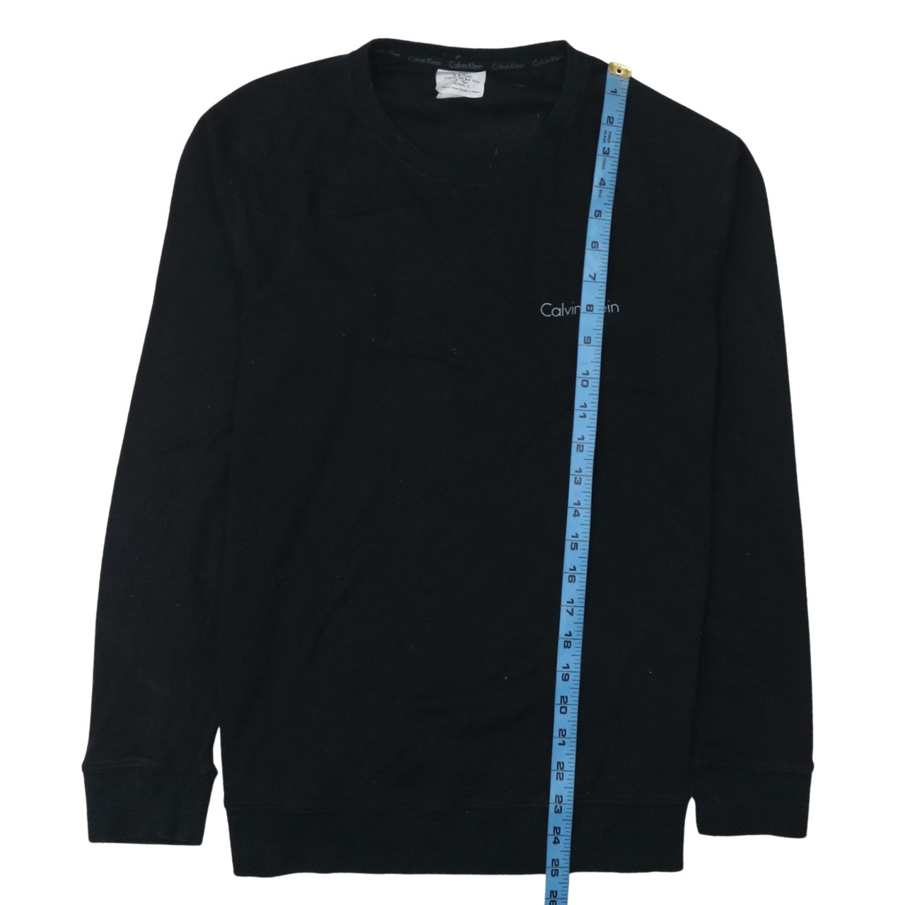 Calvin Klein Women's Black Small Pullover Sweatshirt Cotton Blend