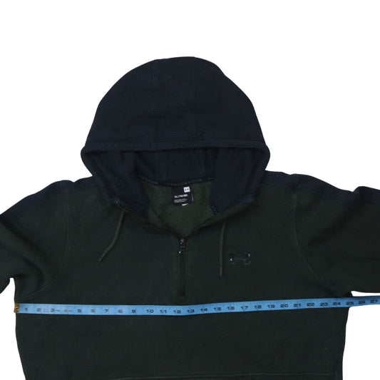 Under Armour Men's Green XL Half Zip Hoodie Fleece Pullover
