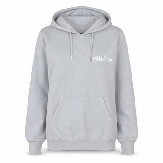 Ellesse Women Grey Pullover Hoodie UK 8 Cotton Blend Casual