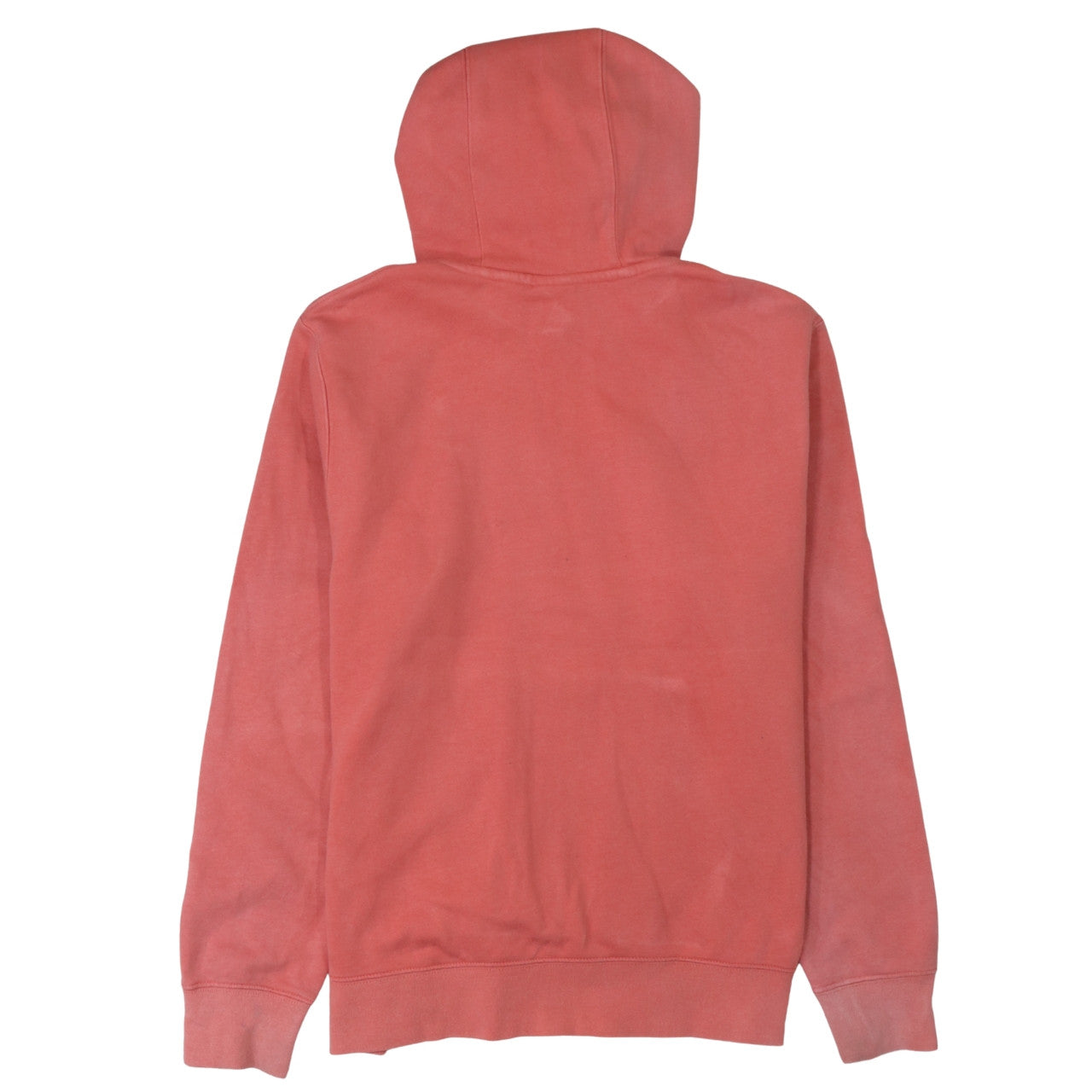 Nike Women Coral Pink Pullover Hoodie M Cotton Blend Casual