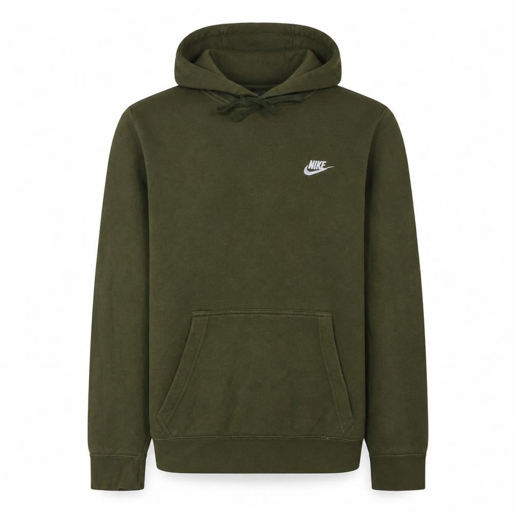 Nike Men Green Pullover Hoodie Small Regular Fit Fleece Sweatshirt