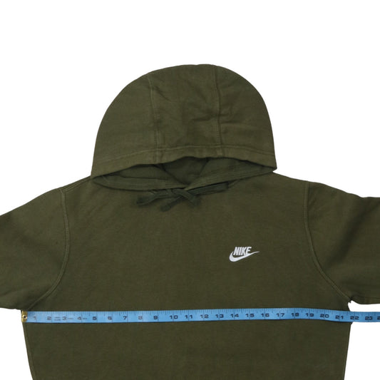 Nike Men Green Pullover Hoodie Small Regular Fit Fleece Sweatshirt