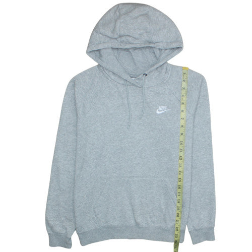 Nike Men's Grey Pullover Hoodie M Regular Fit Fleece Sportswear