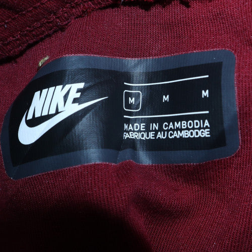 Nike Men's Red Jogger Sweatpants M Drawstring Fleece Lined